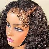 Human Hair Bundles | Hair Weft Water Wave Curly Hair 3 Bundles With Lace Frontal Closure 100% Remy Human Hair Bundles with Closure Human Hair Weave (Size : 4" x 4", Color : 18 20 20 with16)