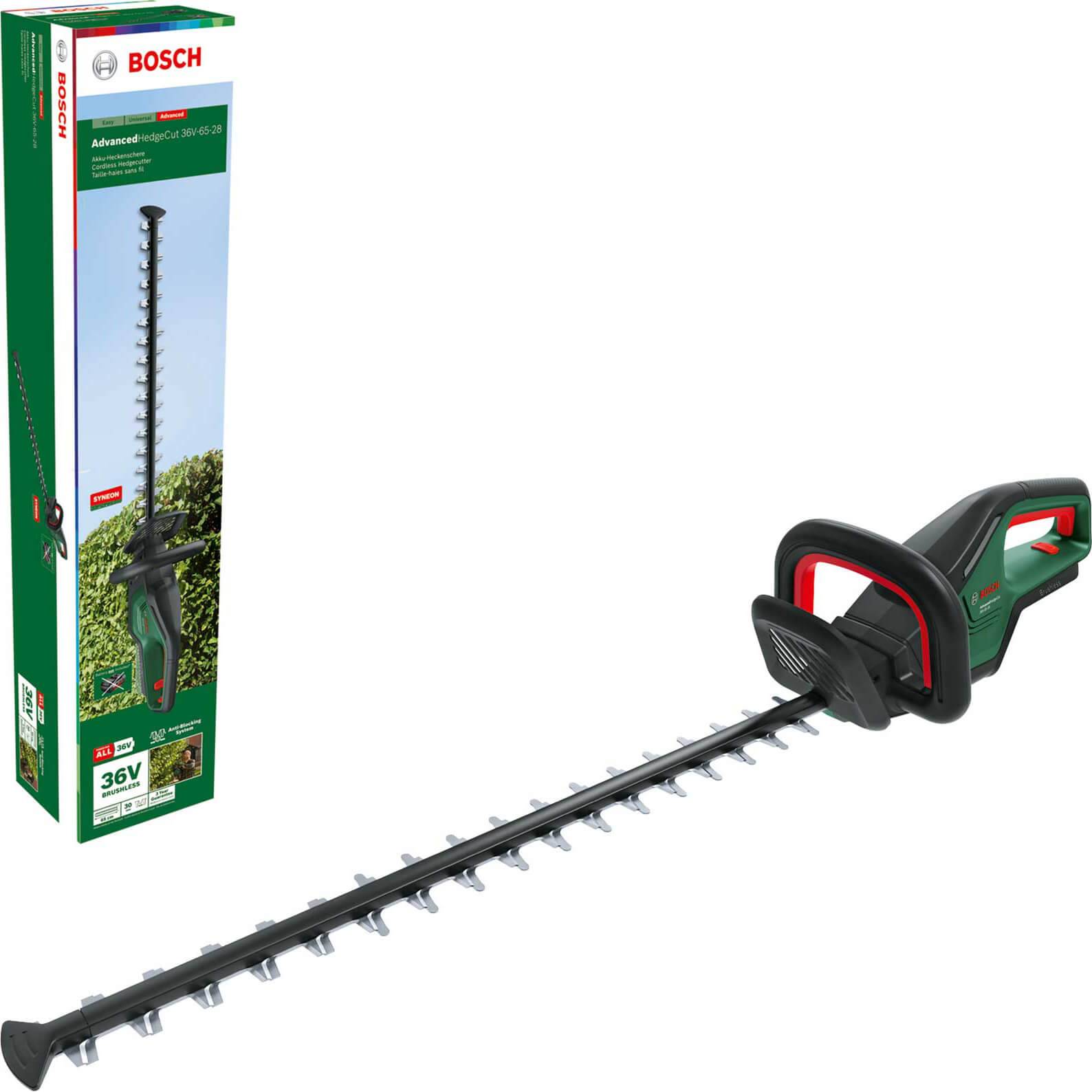 Bosch AHS 65-34 Electric Hedge Cutter Black and Green 650 mm Blade Length 