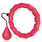 Smart Hula Hoop Fitness Hula Hoop with Ball Smart Hula Ring Hoops Weighted Hula Circle 24 Detachable Fitness Ring with 360 Degree Auto-Spinning Ball Gymnastics Adult Fitness