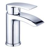 Moods Pecos Deck Mounted Chrome Basin Mixer Tap with Waste