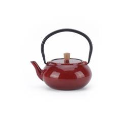 Enameled Cast Iron Teapot | Red