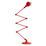 Jielde Loft six arm floor light - Red, Matt - Floor Lighting Red Designer Floor Lamp