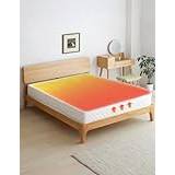Non Electric Self Heating Mattress Topper King Size – Heat Reflecting Foil Heated Mattress Pad Protector – Thermal Warm Microfiber Heating Mattress Cover 152x198cm