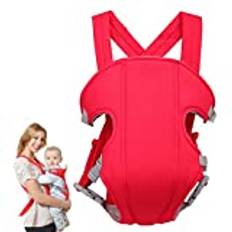 Baby Sling Carrier,Xiuyer Baby Carriers from Newborn Ergonomic Breathable Infant Carrier 3-in-1 Front and Back Adjustable Baby Sling Carrier for Newborns Infants & Toddlers,Red Baby Wrap Carrier
