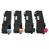 Premium 4 - Pack Toner Cartridges for Xerox Phaser 6125 – High Yield & Durable PVC Construction for Home & Office Printers
