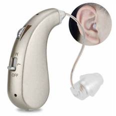 Digital rechargeable hearing aid voice amplifier behind ear sound aids kit`