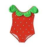 Toddler Baby Girl Swimsuit Sport Cute High Waist Bikini Set Swimwear Bathing Suit Swim Suit Girls Size 14 (Red, 6-12 Months)