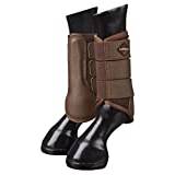 LeMieux Mesh Brushing Horse Boots - Protective Gear and Training Equipment - Equine Boots, Wraps & Accessories (Brown/Small)