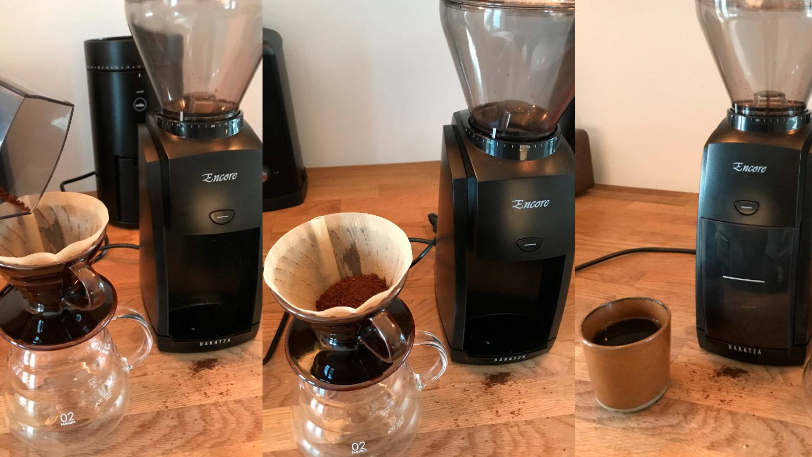 Image of Baratza Encore – from grinder to brewing