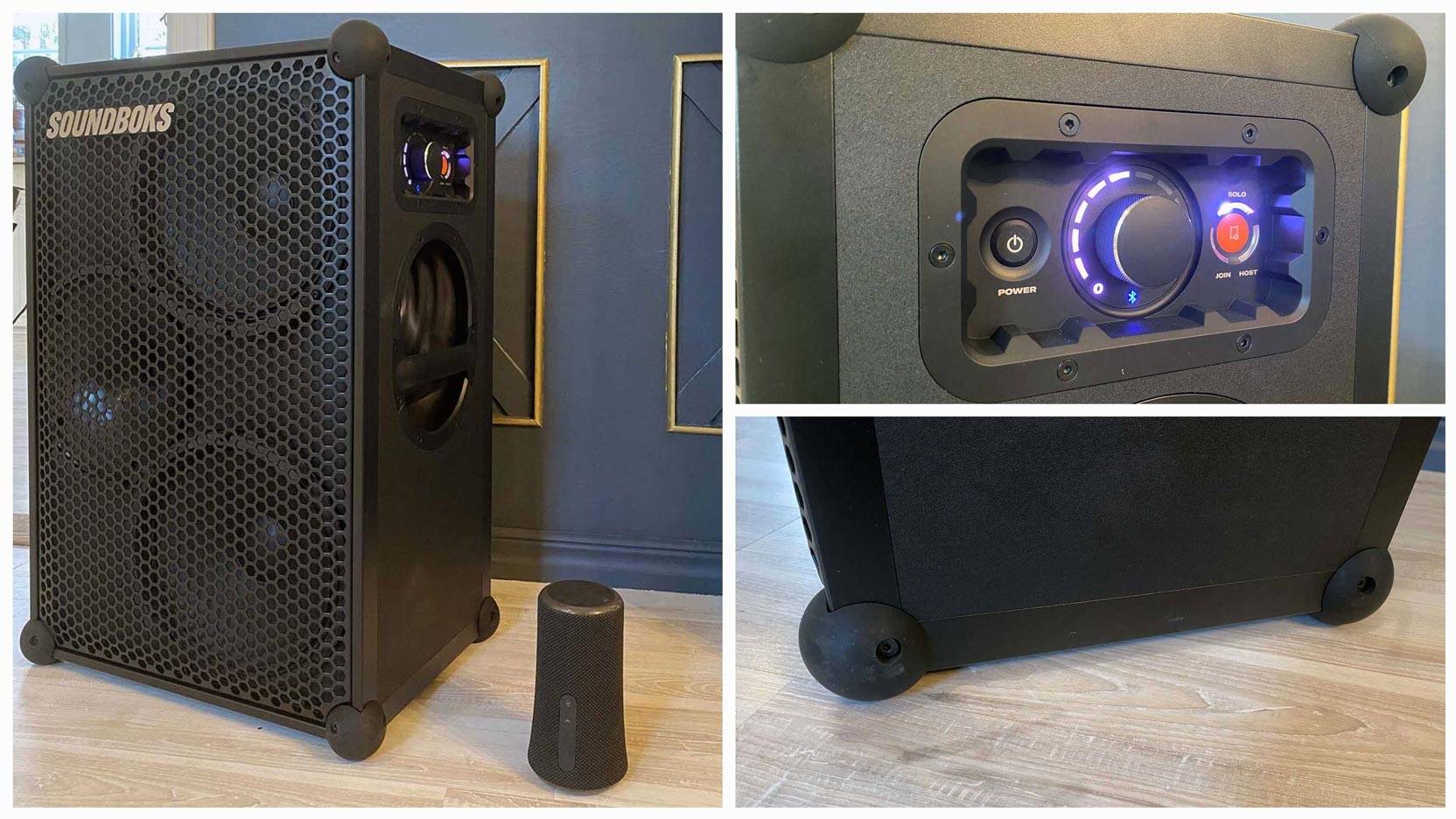 Image from test of Bluetooth speaker Soundboks Gen 3 - collage