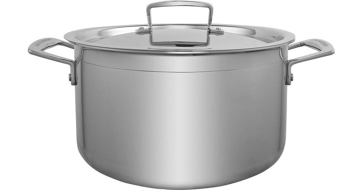 Le Creuset 3-Ply Stainless Steel Deep Casserole with Lid 18 x 9.3 cm