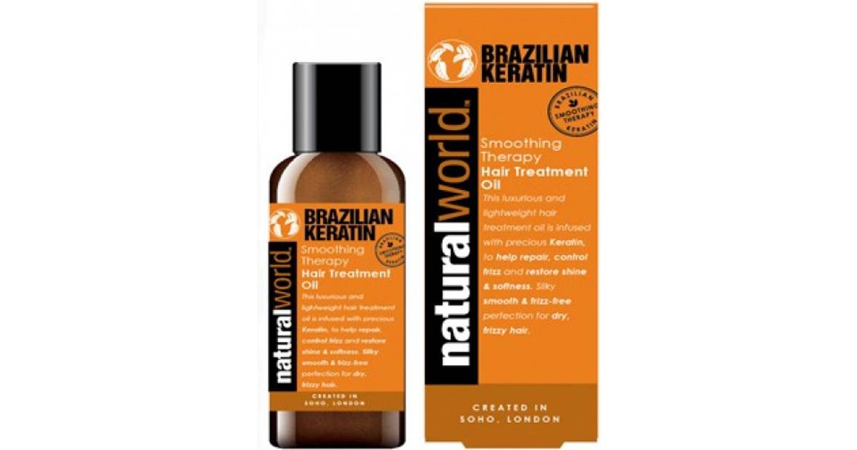 Natural World Brazilian Keratin Hair Treatment Oil 100ml • Price »