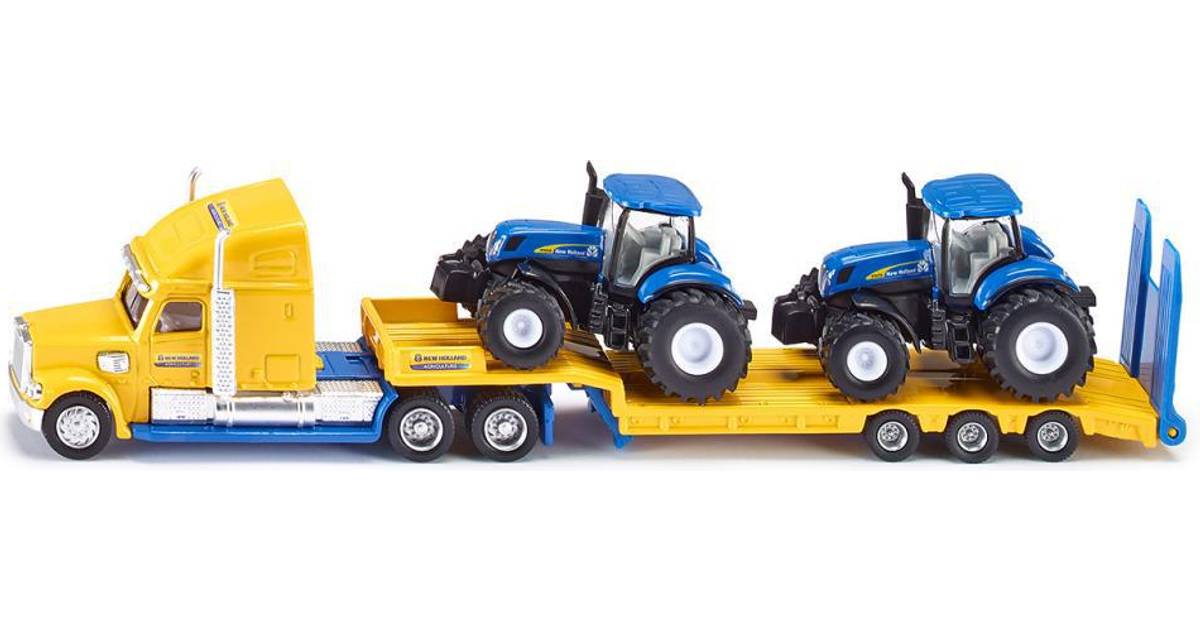 Siku Super 1805 Truck with Two New Holland Tractors 187 Scale 