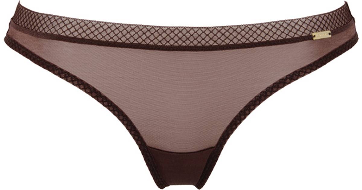 Gossard Glossies Thong - Rich Brown • See Price