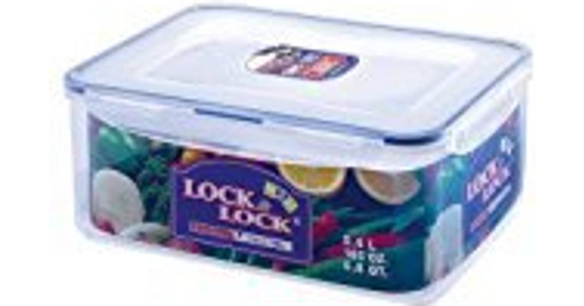 Lock & Lock Rectangular Storage Container Clear/Blue 5.5 L 