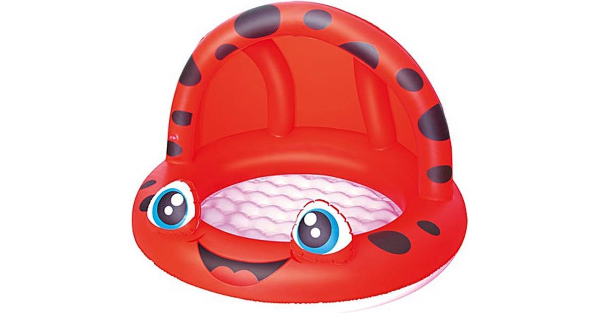 New Childrens swimming pool/ Paddling Pool ladybird design Sunroof Shade UK 