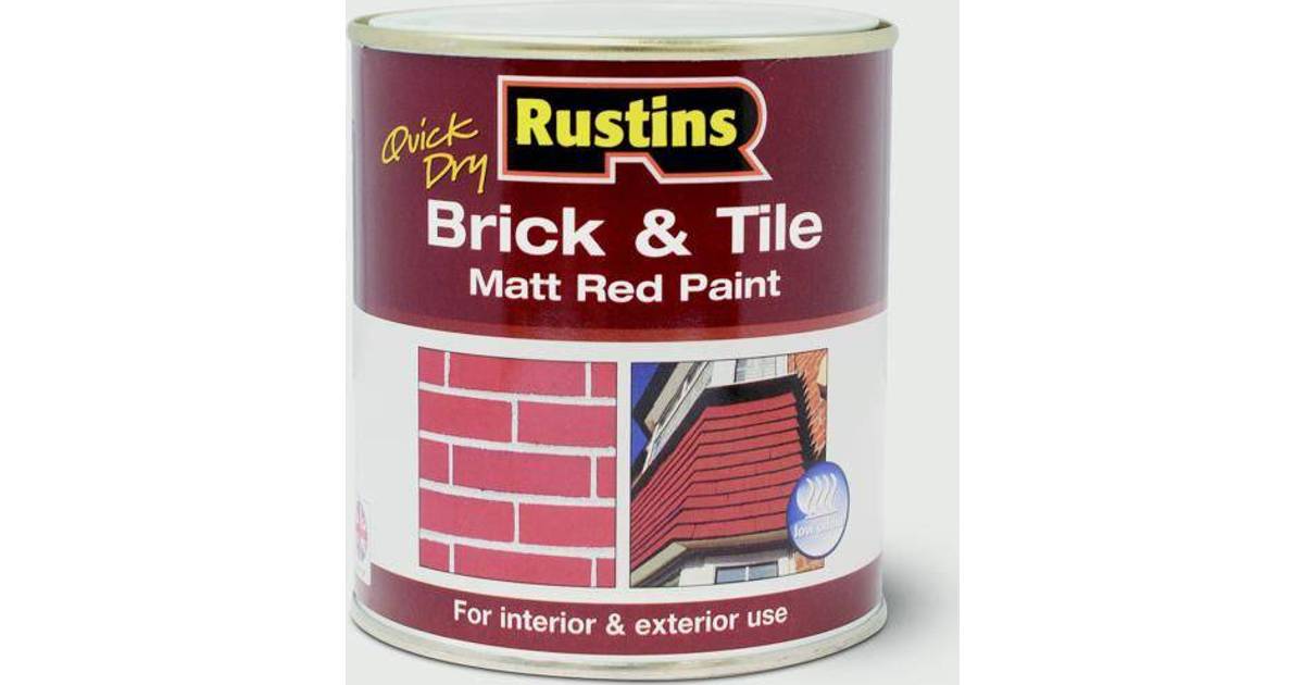 Rustins Quick Dry Brick Tile Floor Paint Red 1l Compare Prices