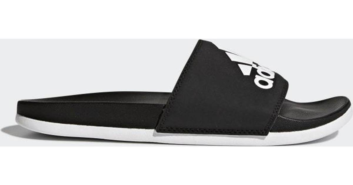 Adidas Adilette Cloudfoam Plus Logo - Black/White