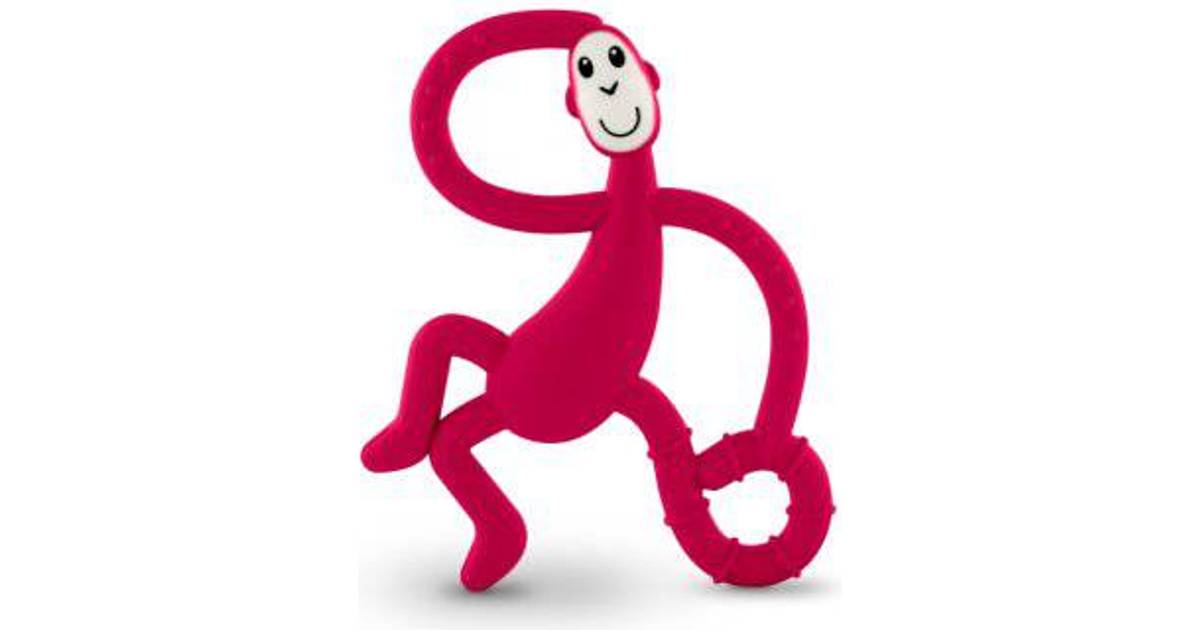 Pink Mini Monkey Teether Blue Yellow Red Grey Orange Matchstick Monkey 