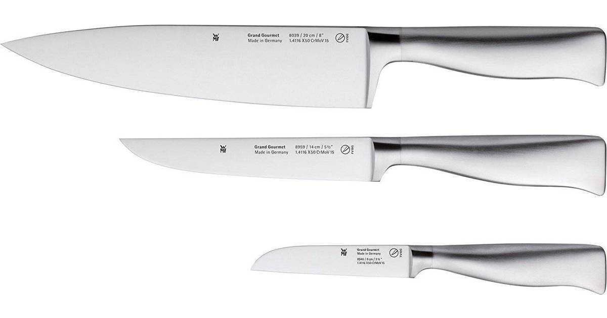stainless steel handles WMF knifeset 3 pieces Grand Gourmet Performance Cut Made in Germany forged special blade steel 