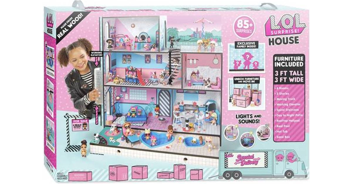 what comes with the lol doll house