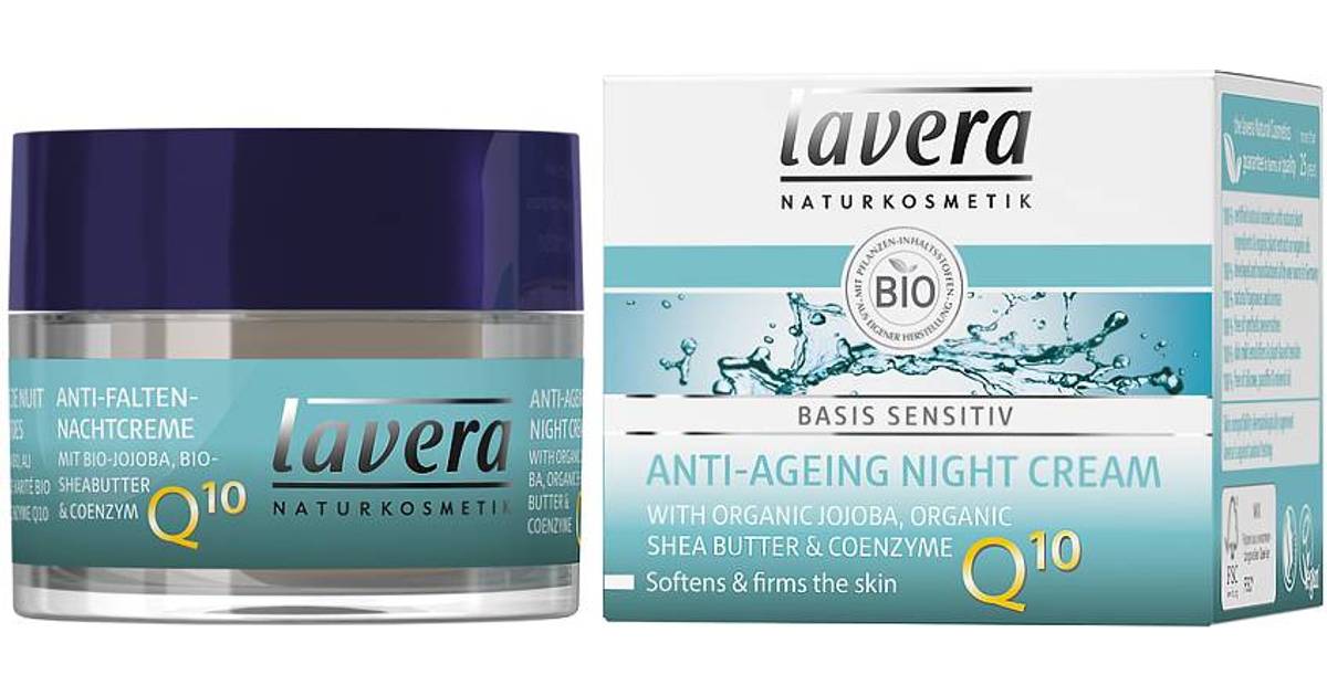 Lavera Basis Anti Aging Night Cream With Q10 50ml Compare Prices Now