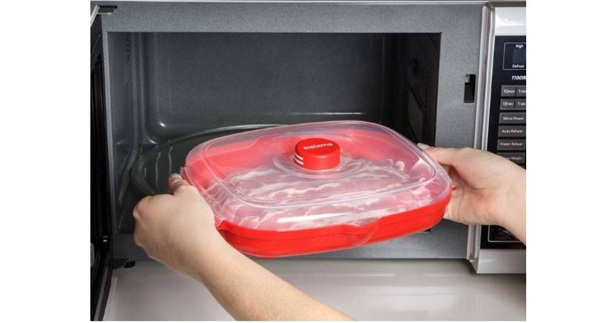 Sistema Microwave Easy Bacon 28.7 x 21.9 x 7 cm Red