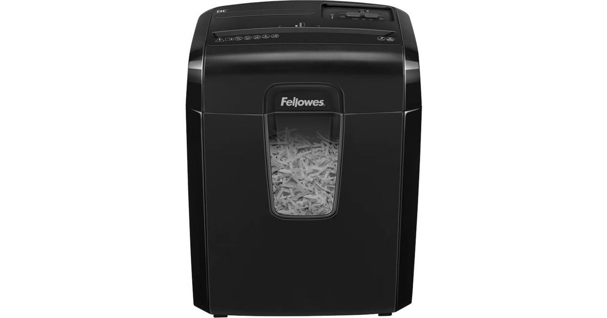 4684301 Fellowes Powershred H-8C 8-Sheet Cross-Cut Home and Deskside Paper Shredder with Safety Lock 