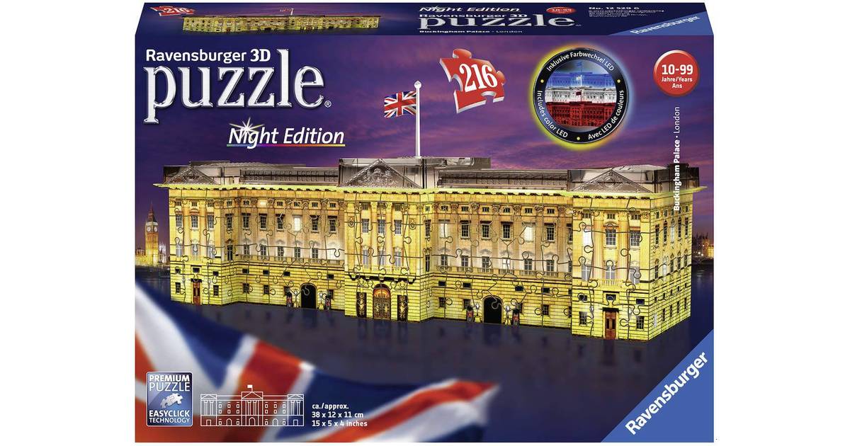 12529 Ravensburger Buckingham Palace Night Edition 3d Puzzle 216 Teile 