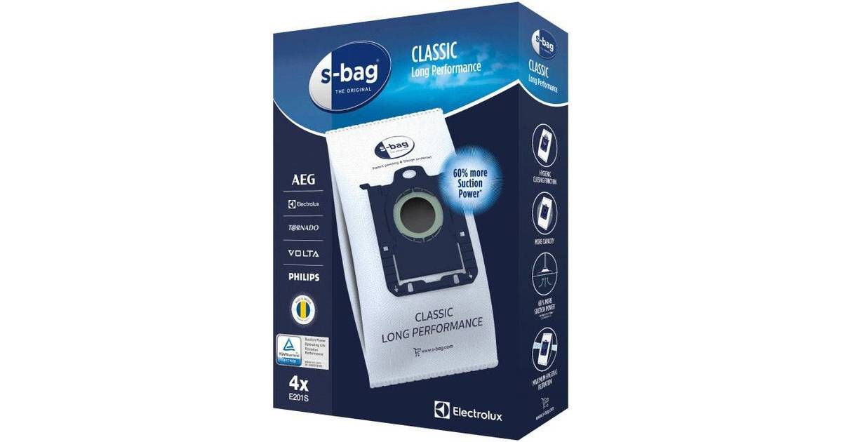 4 Pack Genuine Electrolux E201B E201 Vacuum Hoover Cloth Dust Bags S Type 