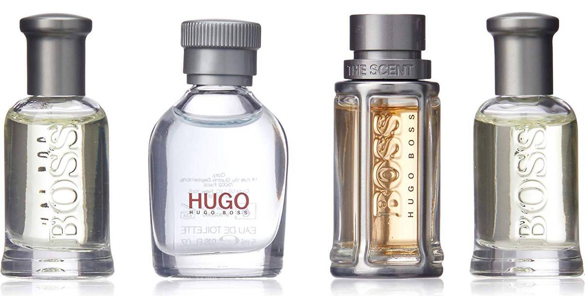 Hugo Boss Miniature Gift Set Boss Bottled EdT 2x5ml + Hugo Man EdT 5ml+ Boss  The Scent EdT 5ml • Compare prices »