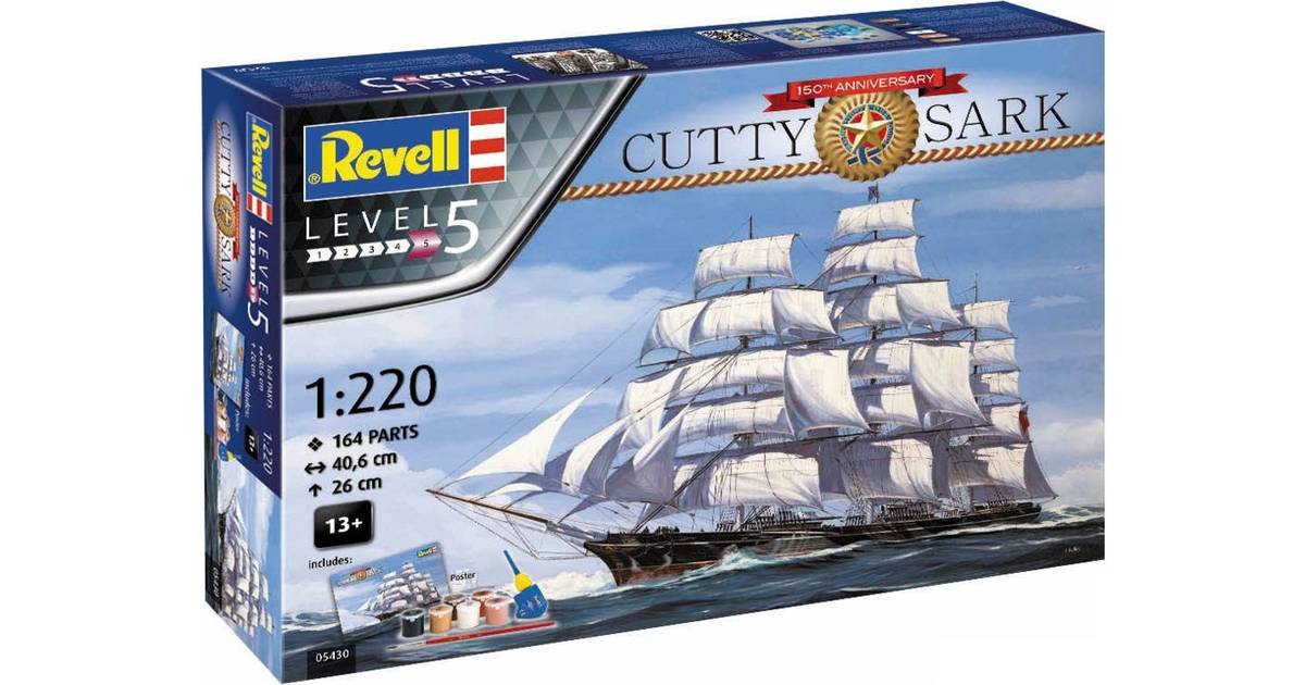 Revell Clipper Ship Cutty Sark Model Kit Z-scale 1 220 for sale online 
