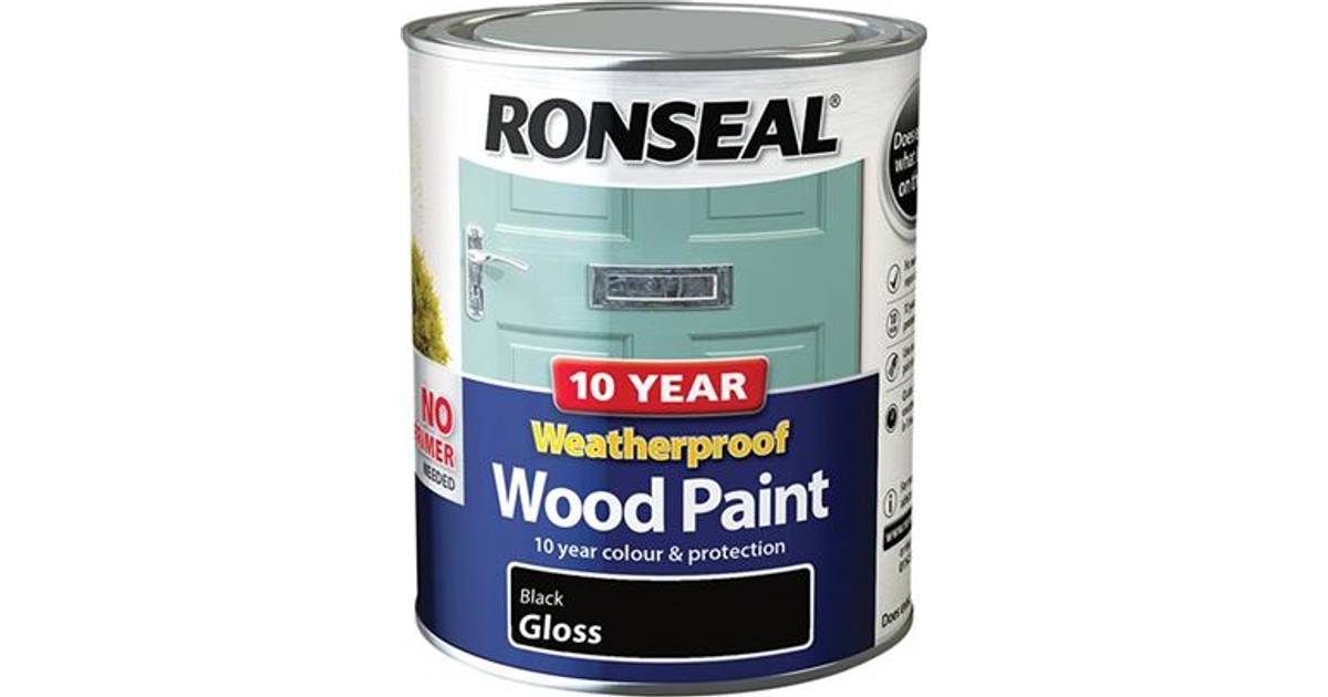 Ronseal 10 Year Weatherproof Wood Paint Green 0.75L • Price »