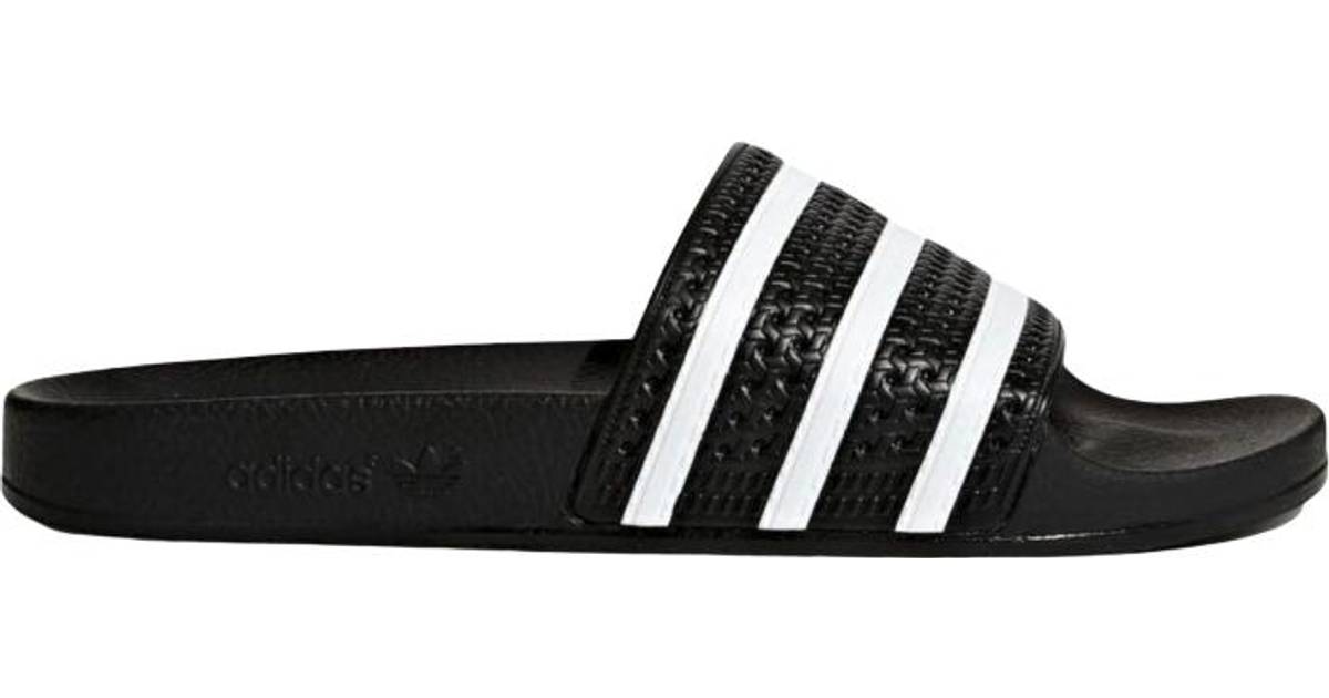 adidas adilette black and white