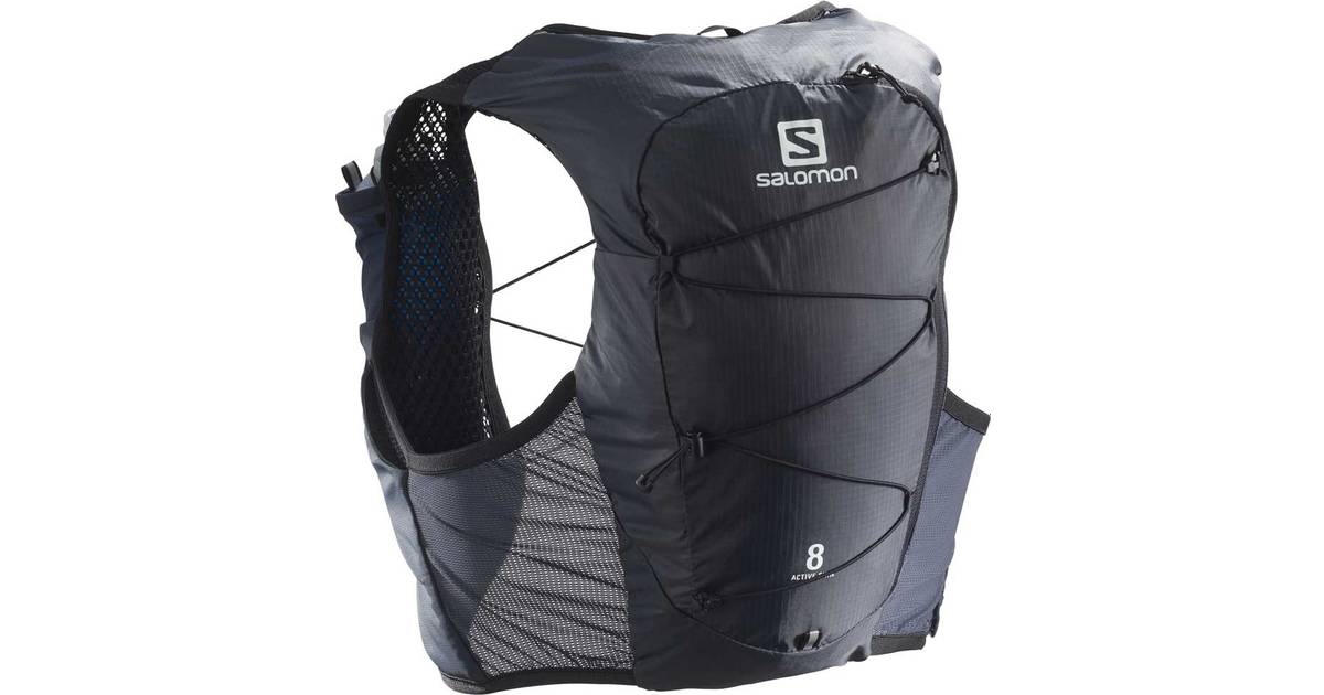 Salomon Active Skin 8 Set Unisex Hydration Vest 8L Trail 2x Soft Flasks Incl Running Hiking 