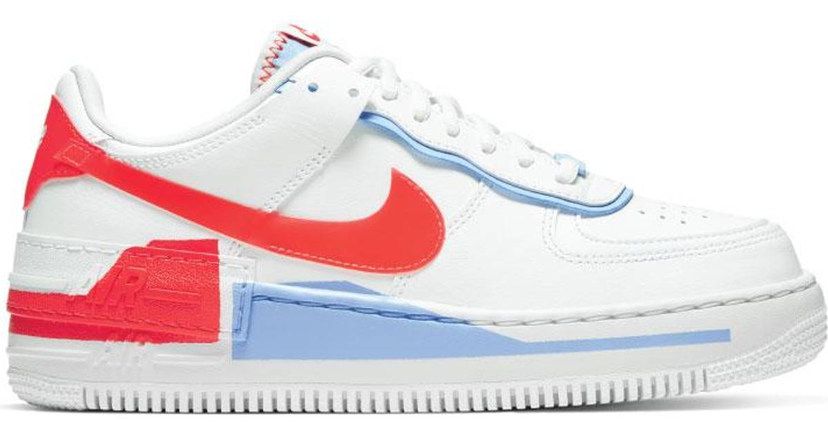 nike air force 1 white blue red