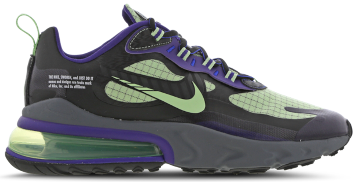 alegría mezclador rival Nike Air Max 270 React M - Black/Court Purple/Vapor Green/Cool Gray