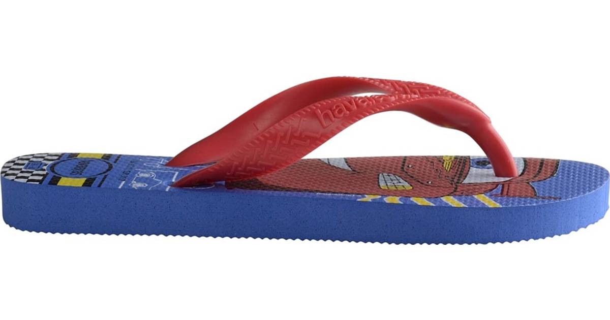 red and blue havaianas