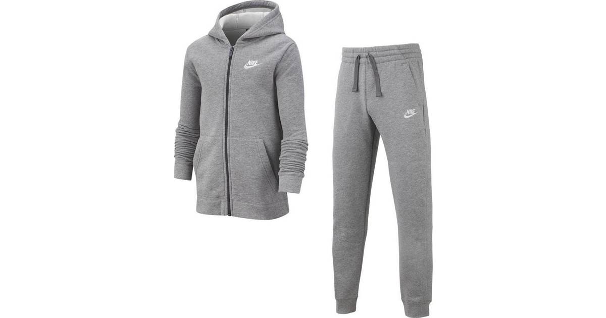 nike tracksuit white and black