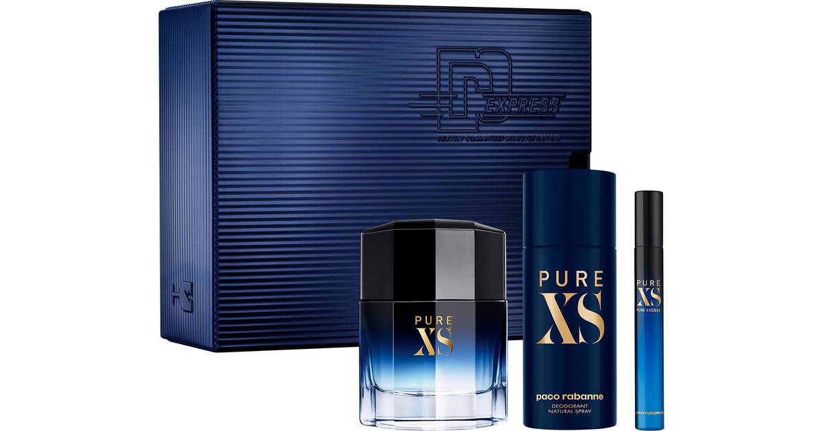 Paco Rabanne Pure XS Gift Set EdT 100ml + Deo Spray 150ml + EdT 10ml