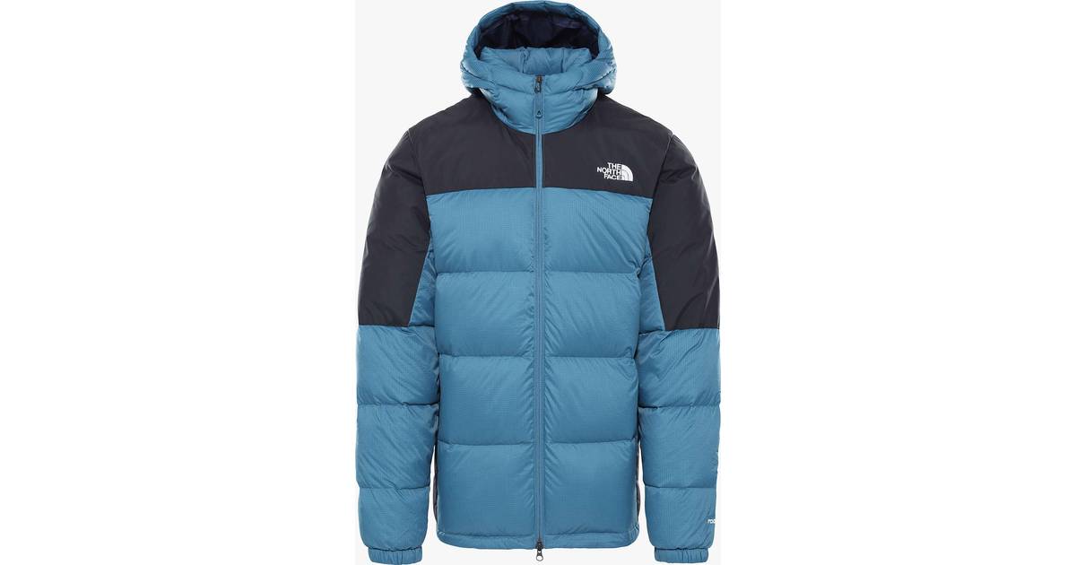 north face down jacket blue