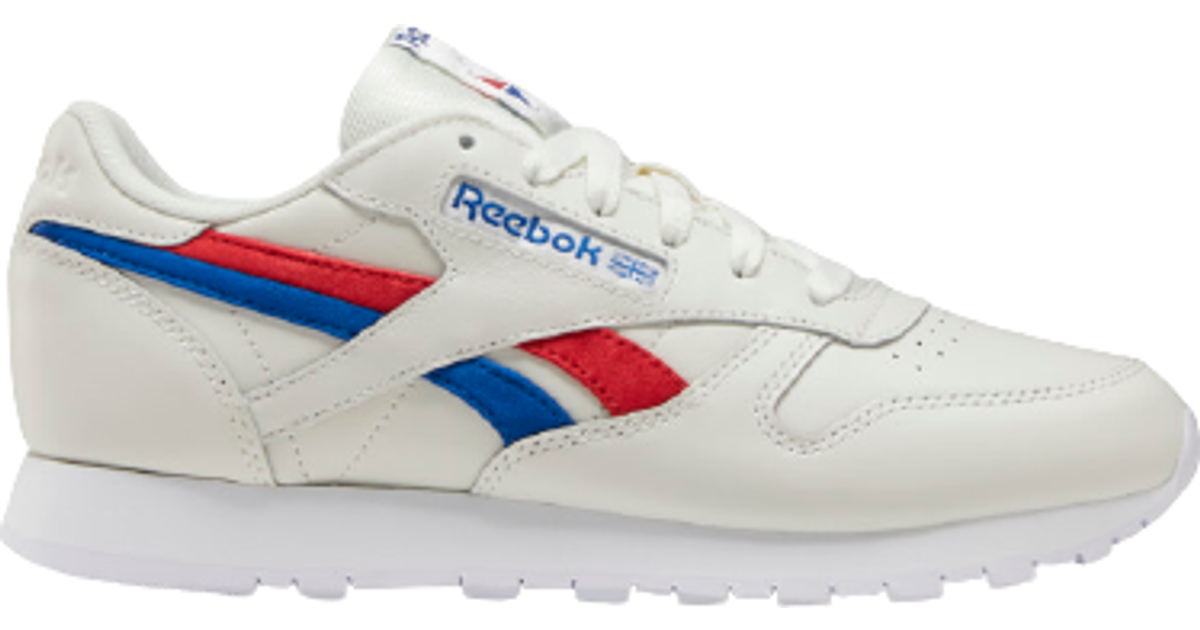 Reebok Classic Leather W - Chalk/Vector Red/Vector Blue • Compare prices