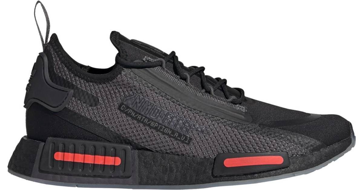 Bane at ringe At passe Adidas NMD_R1 Spectoo - Core Black/Grey Five/Solar Red