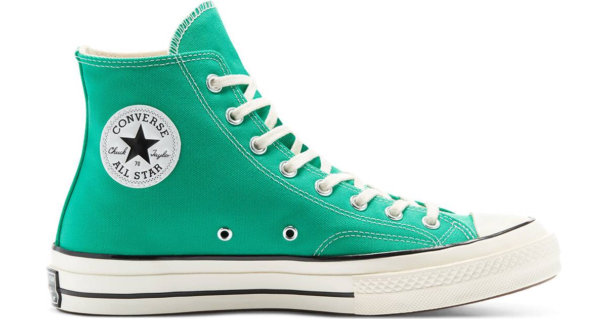 black and green converse