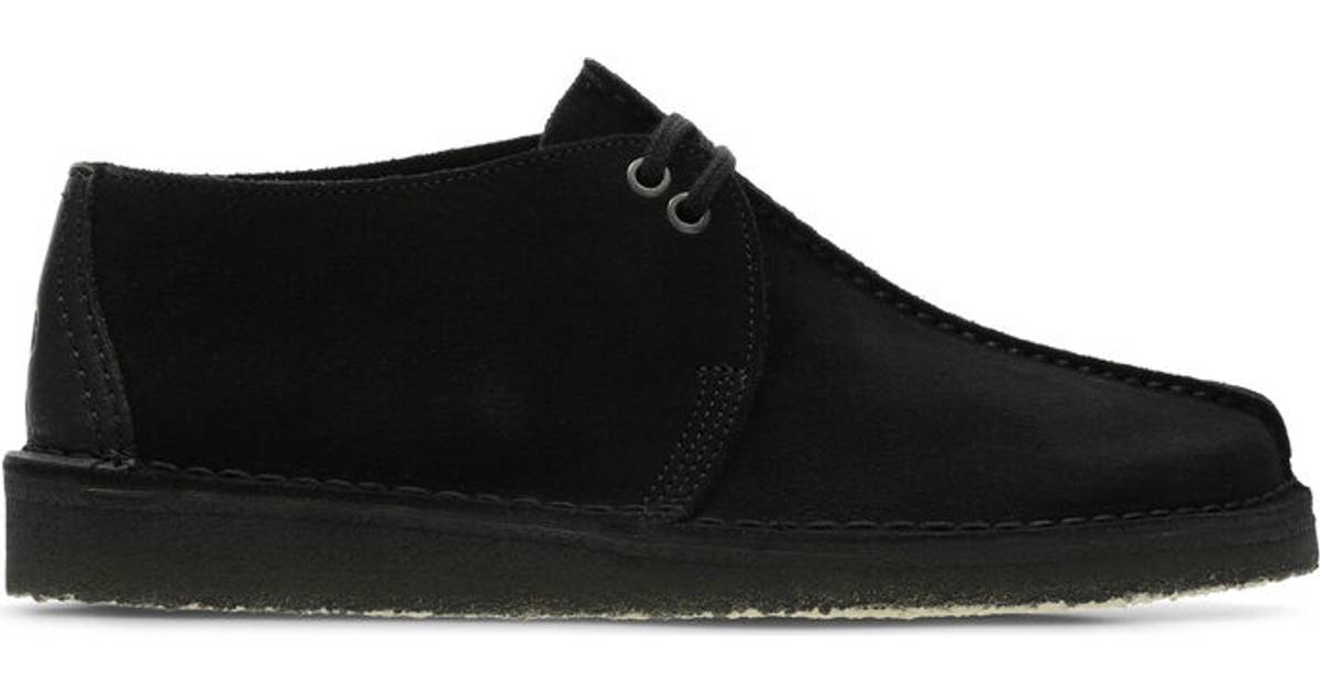 RARE!!! Uk 10  Us 10.5 Eu 44.5  Deadstock Vintage CLARKS ORIGINALS Desert Trek Black Suede Shoes