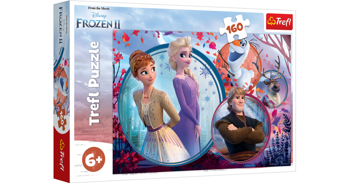 Trefl 2 in 1 30 48 & Memo Disney Frozen Sisters Anna Elsa Olaf Jigsaw Puzzle for sale online 