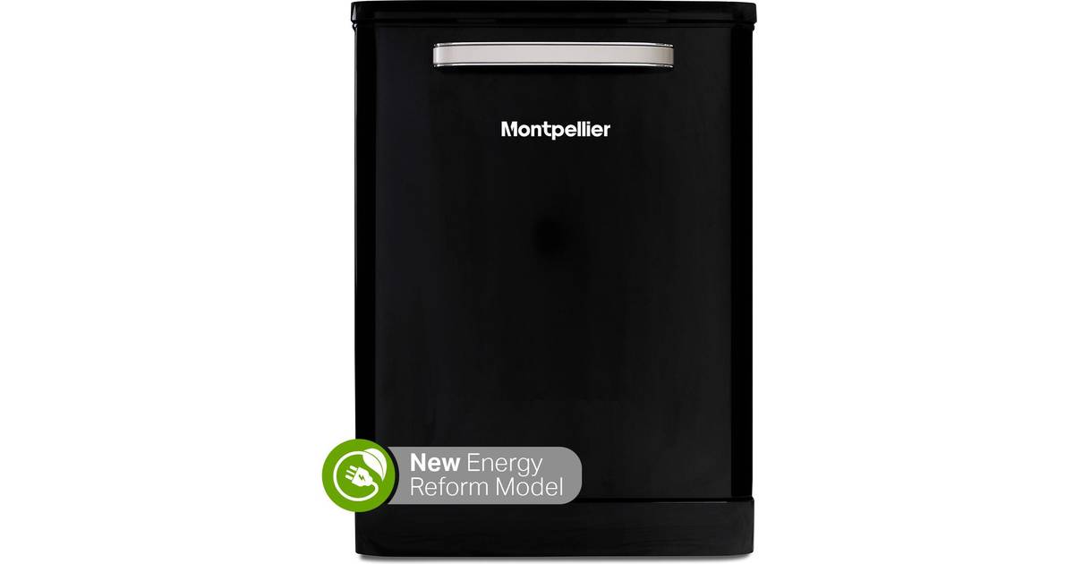 Montpellier Freestanding Dishwasher Black