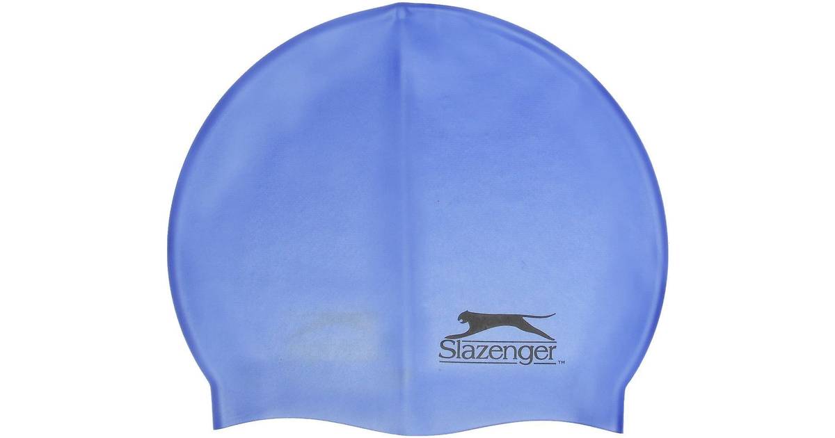 BNWT Slazenger Silicone Swimming Cap Hat Senior Black