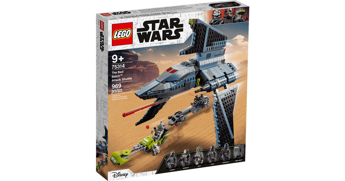 LEGO Star Wars The Bad Batch Attack Shuttle Set 75314 