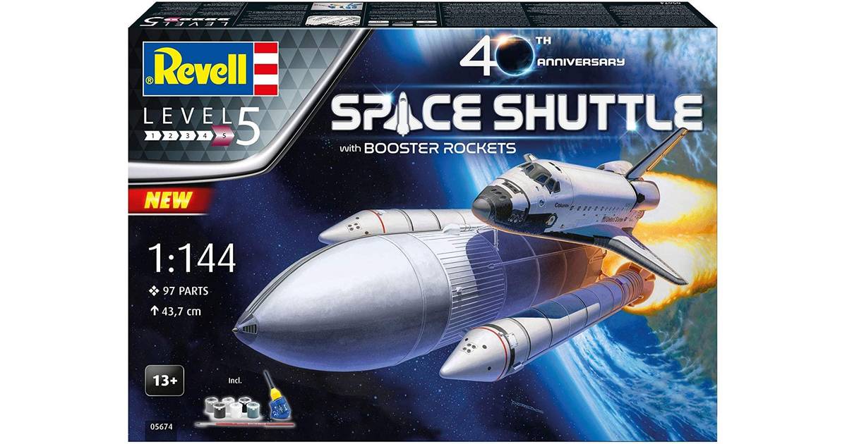 Revell Space Shuttle & Boosters 40th Anniversary 1:144 Plastic Model Kit 05674 